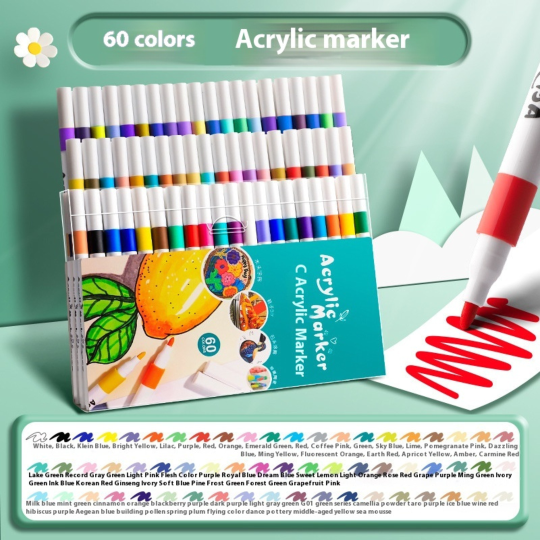 True Color Acrylic Marker Pen Color Painting