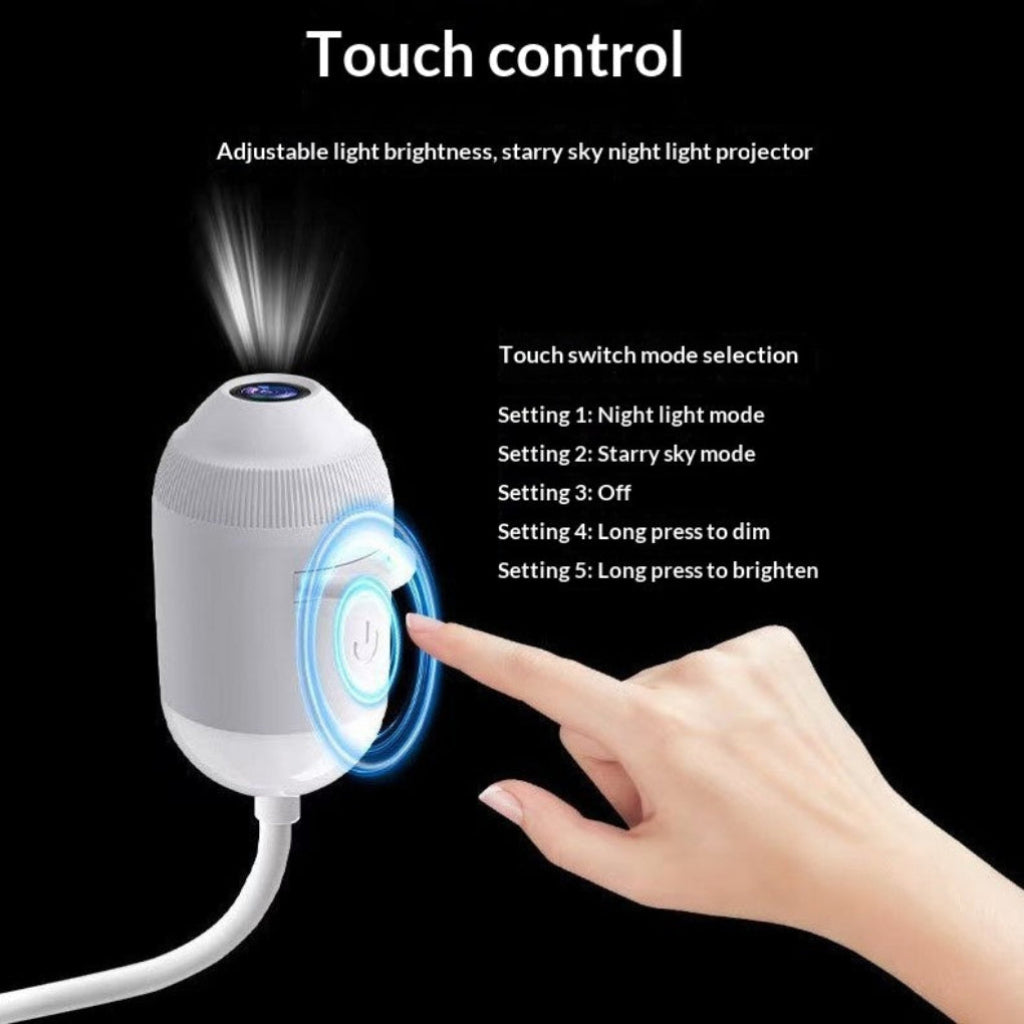 Planet Starry Night Light Projector For Bedroom Ambiance Galaxy Lamp With USB Charging