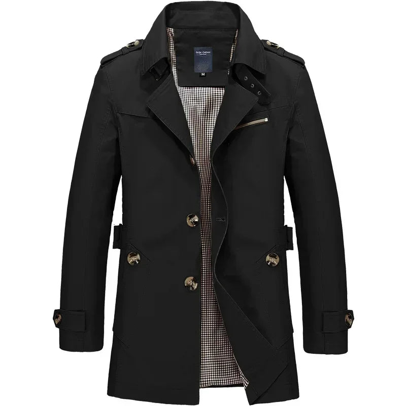 Classic Business Windbreaker for Men