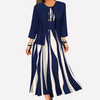 Women’s Two-Piece Blouse & Printed Dress Set