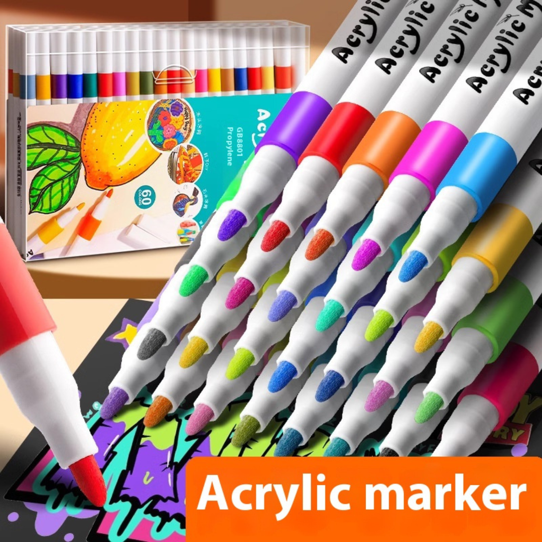 True Color Acrylic Marker Pen Color Painting
