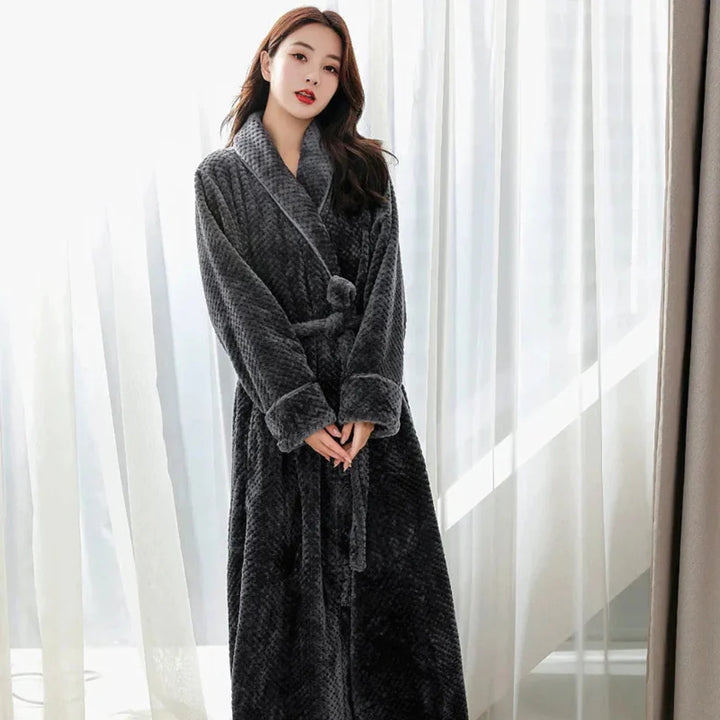 Women’s Plush Hooded Bathrobe