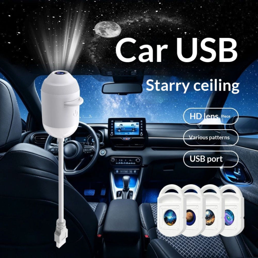 Planet Starry Night Light Projector For Bedroom Ambiance Galaxy Lamp With USB Charging