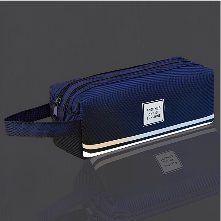 Canvas Double-Layer Stationery Box