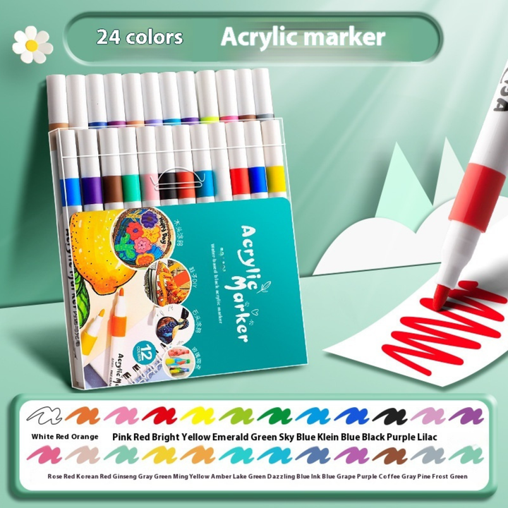 True Color Acrylic Marker Pen Color Painting