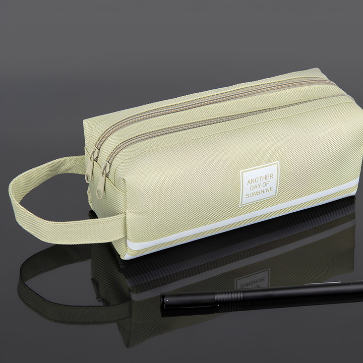 Canvas Double-Layer Stationery Box