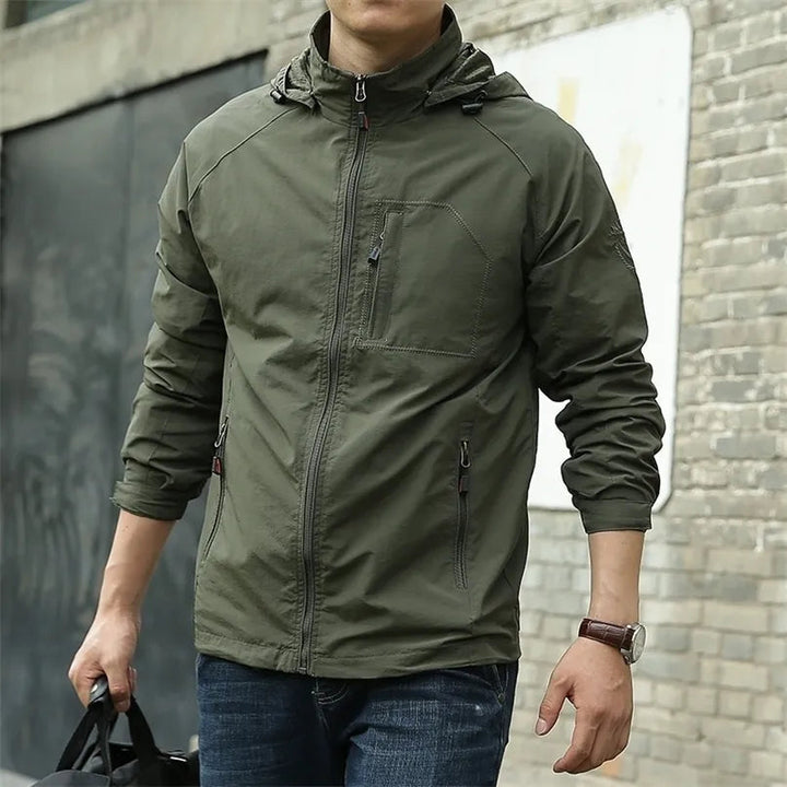 Everest Waterproof Outdoor Jacket with Detachable Hood All-Weather Protection for the Modern Adventurer