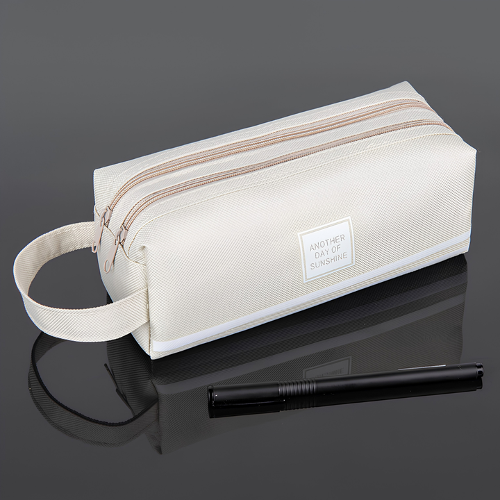 Canvas Double-Layer Stationery Box