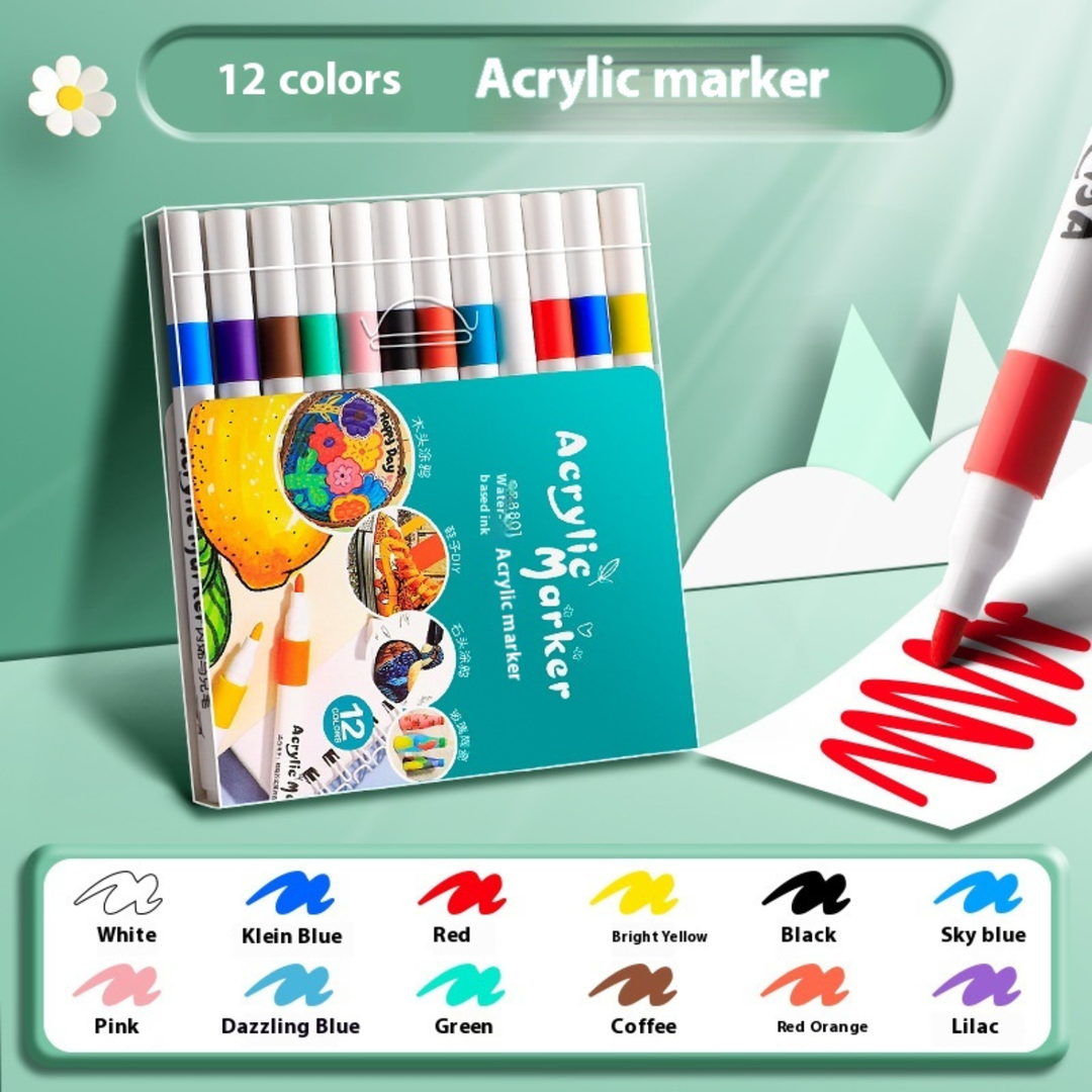 True Color Acrylic Marker Pen Color Painting