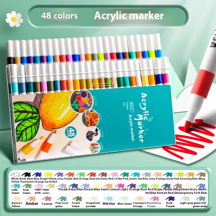 True Color Acrylic Marker Pen Color Painting