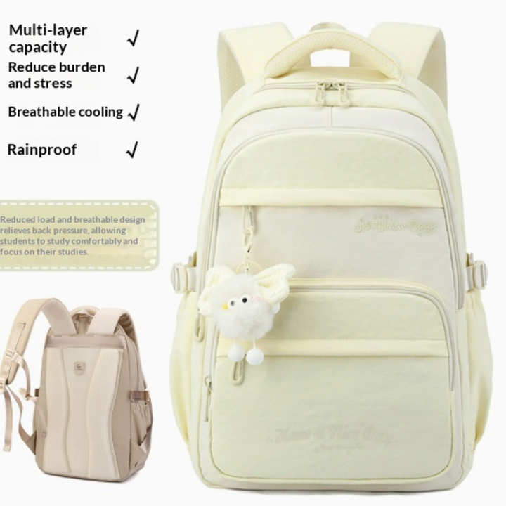 Three-piece Cartoon-print Set Backpack