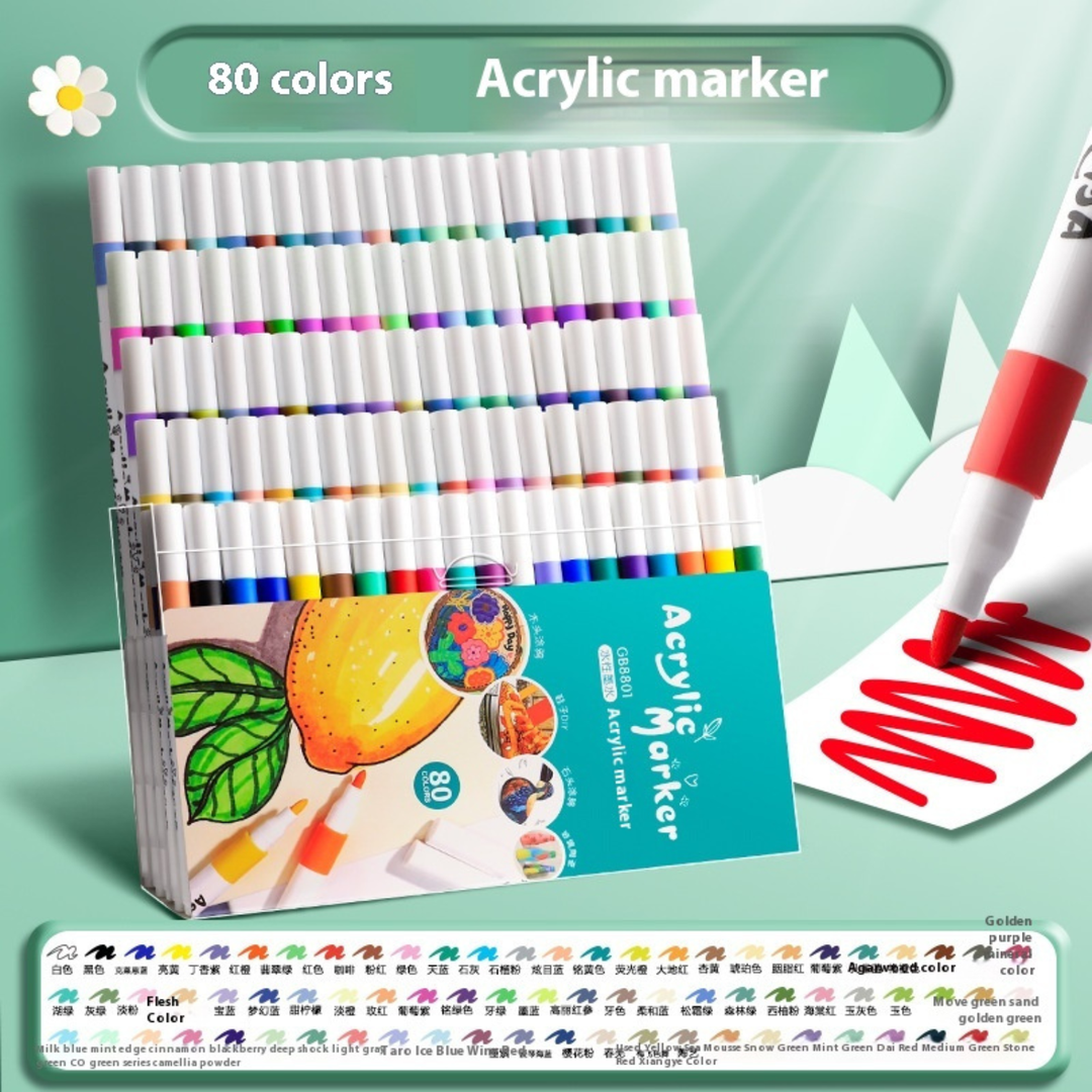 True Color Acrylic Marker Pen Color Painting