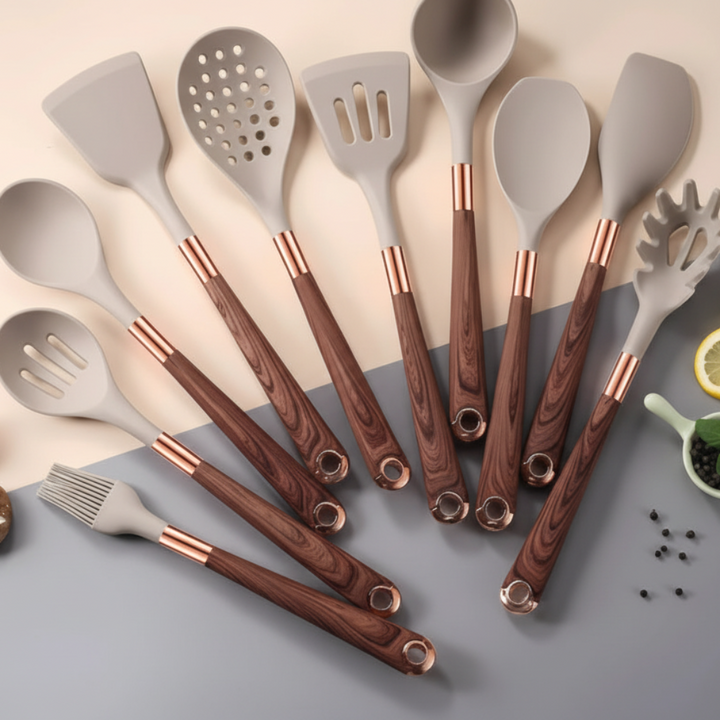 10-Piece Silicone Cooking Utensil Set
