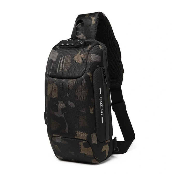 Smart Crossbody Travel Bag Anti-Theft Design with Built-In USB Port