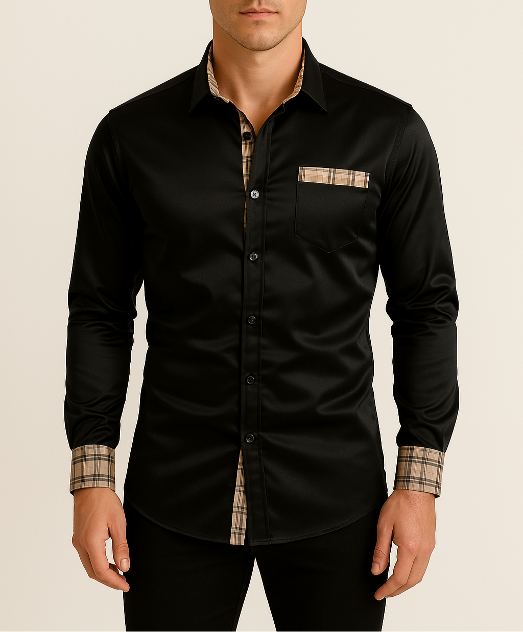 Modern Fit Contrast Shirt