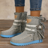 Boho Western Boots with Fringes