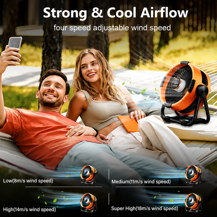 Camping Fan with 20,000 mAh Power Bank