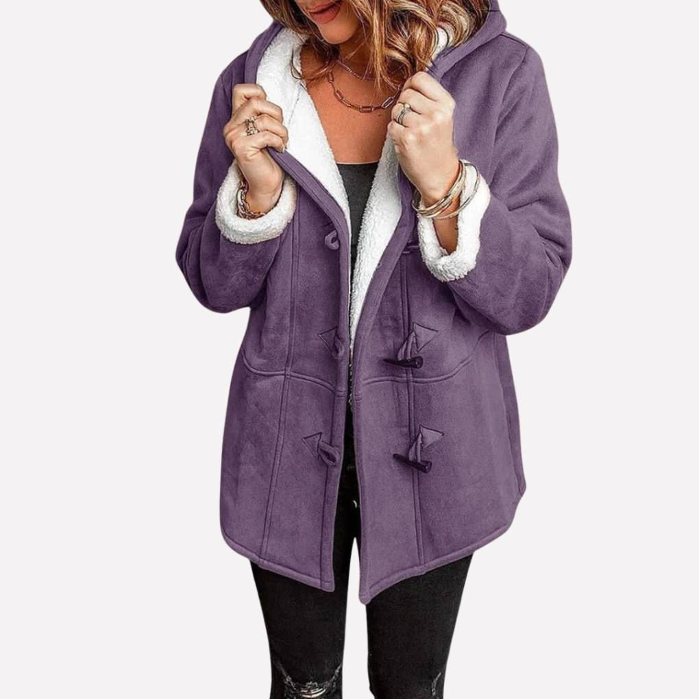 Women’s Jacket with Hood and Toggle Closure