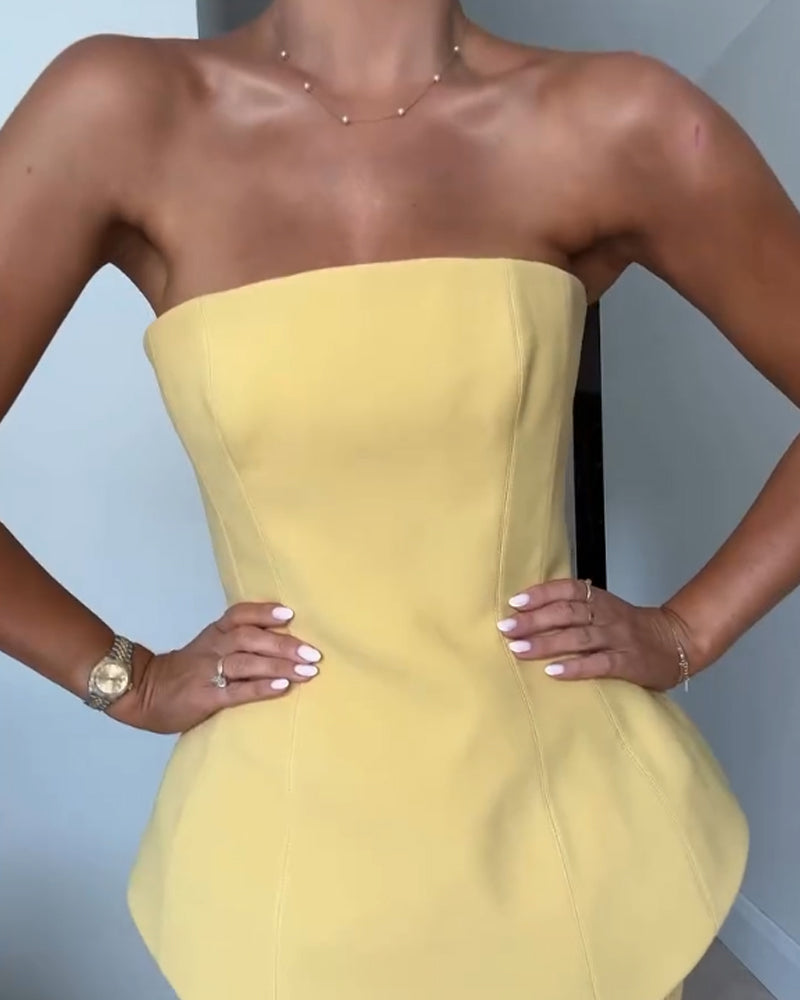 Women's Strapless Maxi Dress