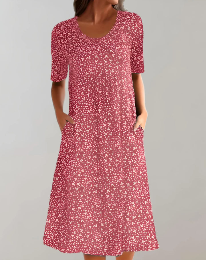 Women’s Lightweight V Neck Casual Dress