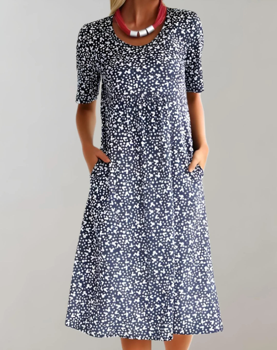 Women’s Lightweight V Neck Casual Dress
