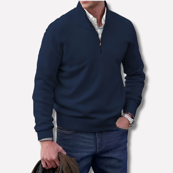 Men’s Half-Zip Sweater – Layered Style with Seasonal Appeal