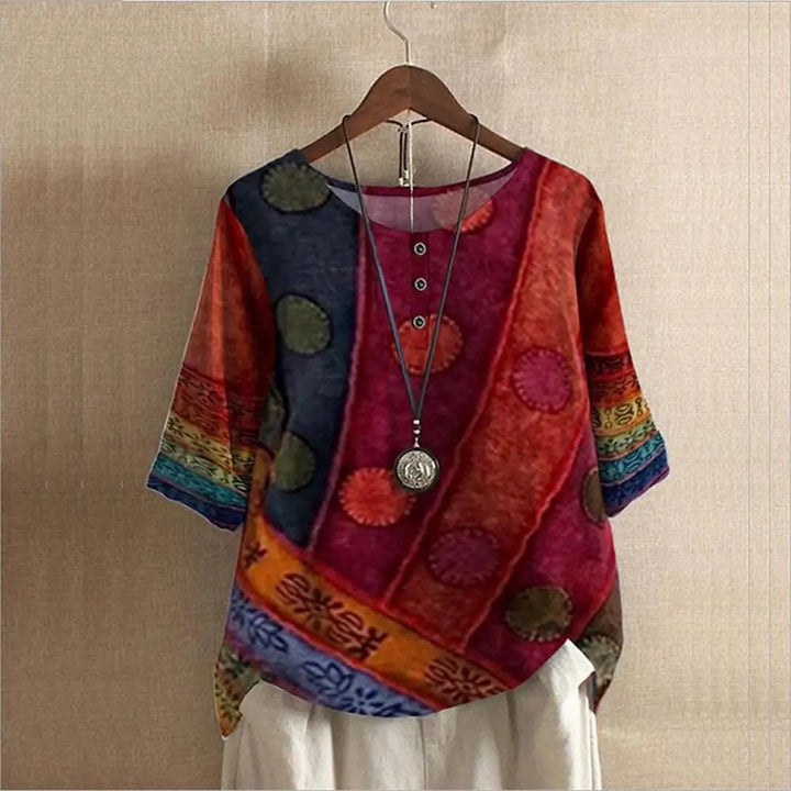 Elegant Round-Neck Top