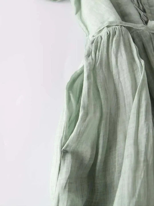 Stylish Linen Dress Airy and Comfortable