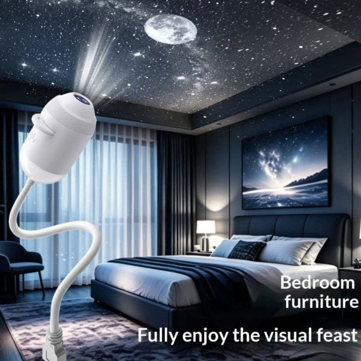 Planet Starry Night Light Projector For Bedroom Ambiance Galaxy Lamp With USB Charging