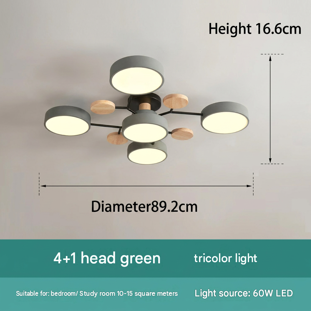 Modern Halo LED Semi-Flush Ceiling Light for Stylish Spaces