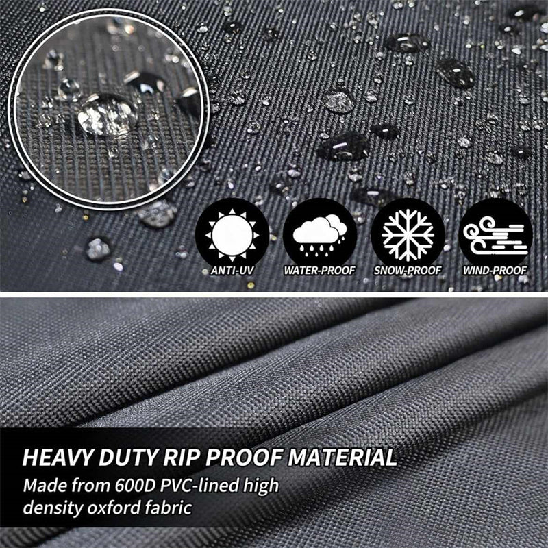 Heavy-Duty Round Outdoor Furniture Cover with Air Vent