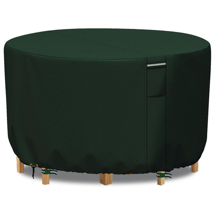 Heavy-Duty Round Outdoor Furniture Cover with Air Vent