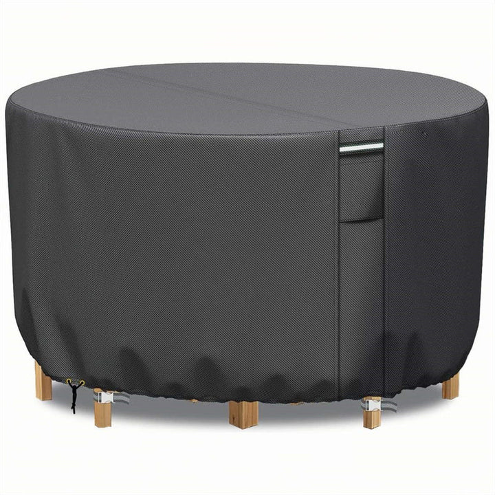 Heavy-Duty Round Outdoor Furniture Cover with Air Vent