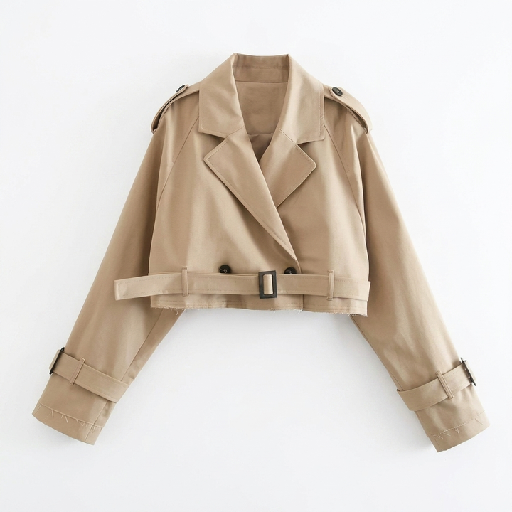 Women’s Belted Half Trench Coat