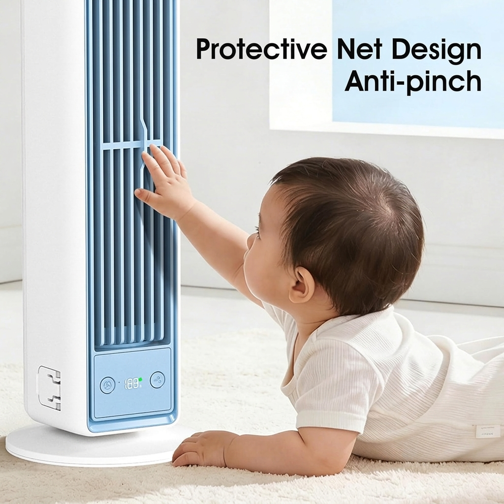 Portable Bladeless Cooling Fan with Remote Control