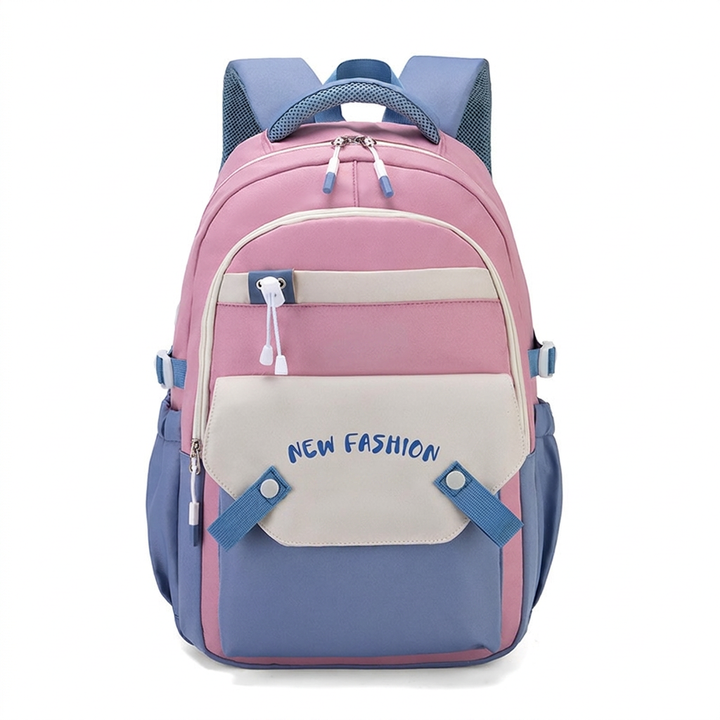 New Student Schoolbag Colorful Contrast Color Schoolbag