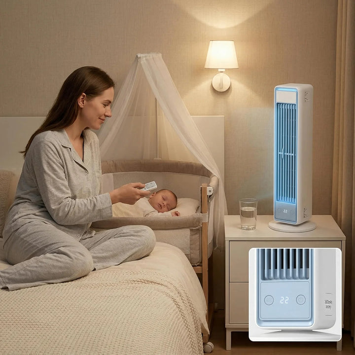 Portable Bladeless Cooling Fan with Remote Control