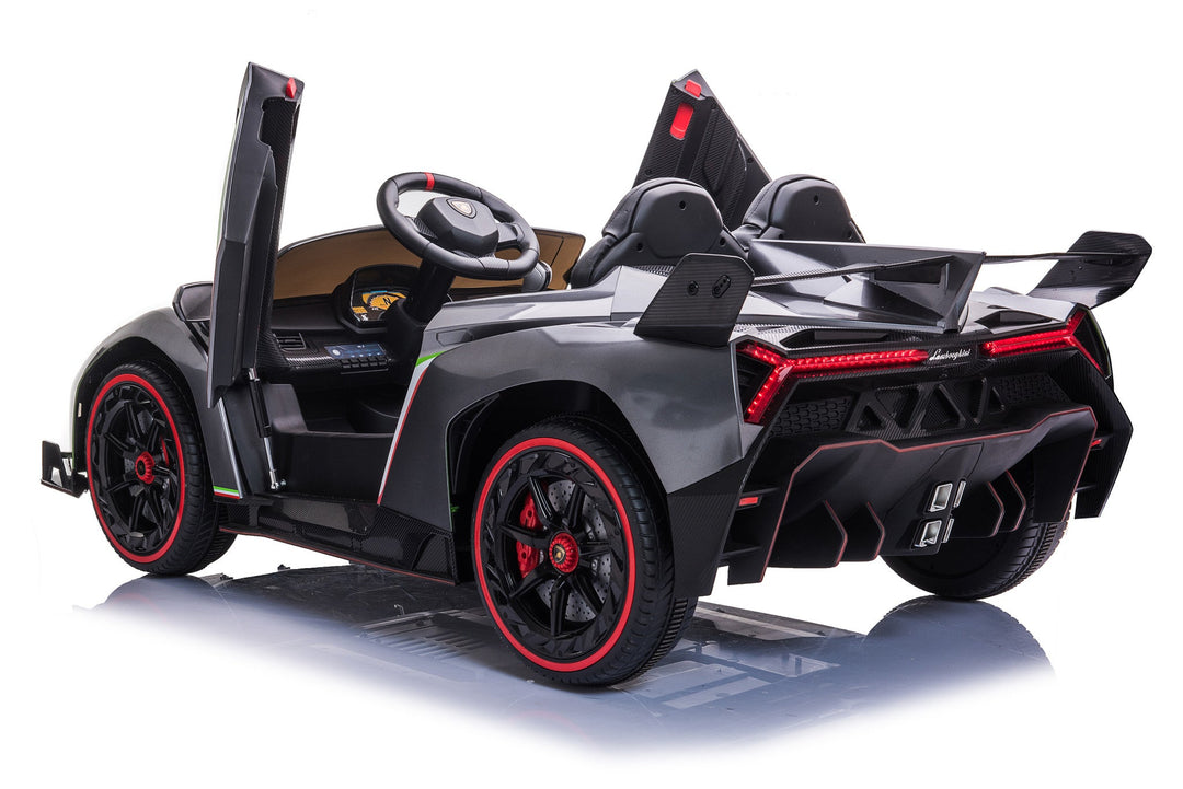 12V 2-Seater Electric Ride-On Car – Metallic Grey