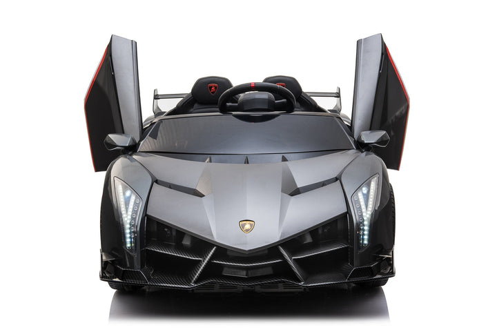 12V 2-Seater Electric Ride-On Car – Metallic Grey