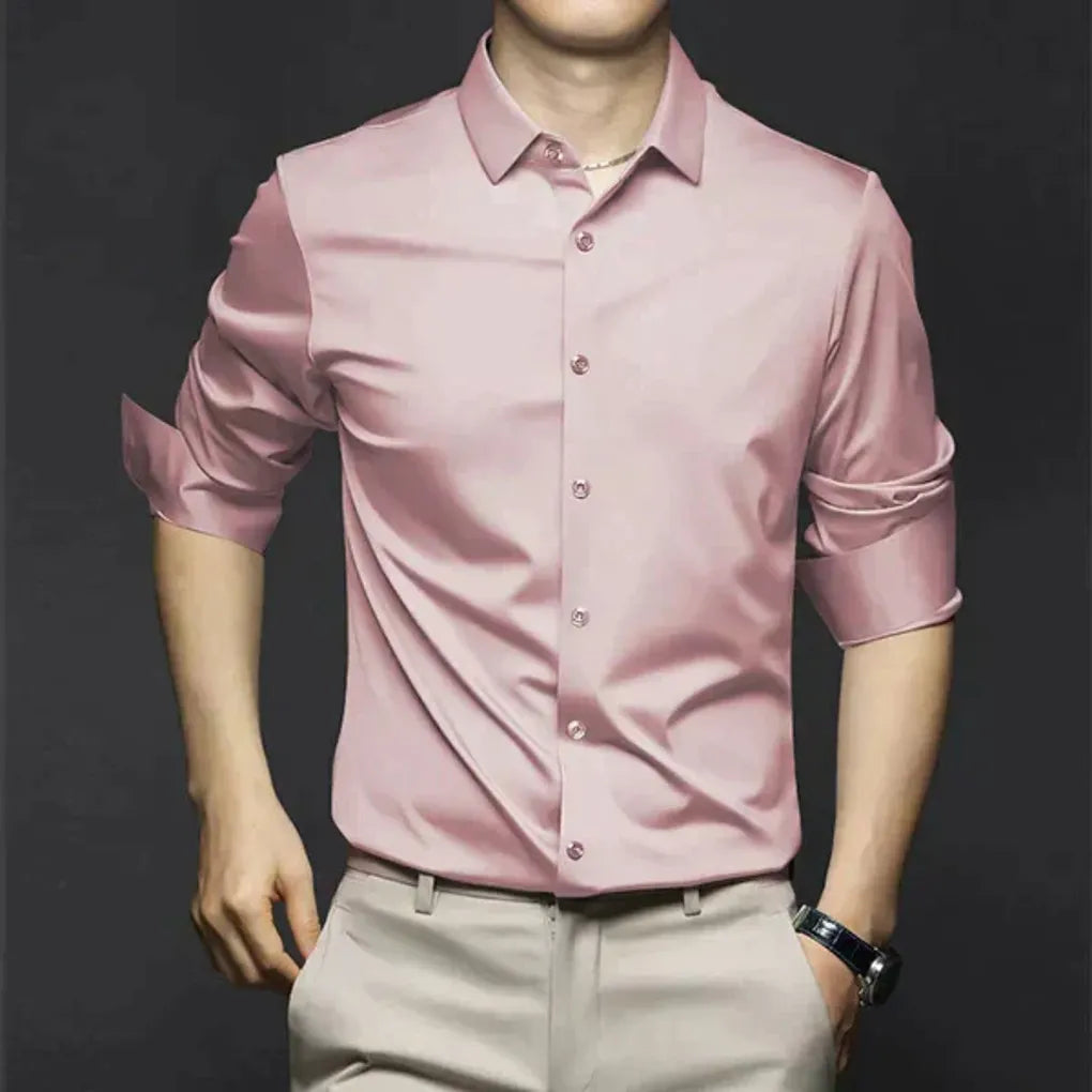 Men’s Wrinkle-Free Dress Shirt – Stylish and Low-Maintenance