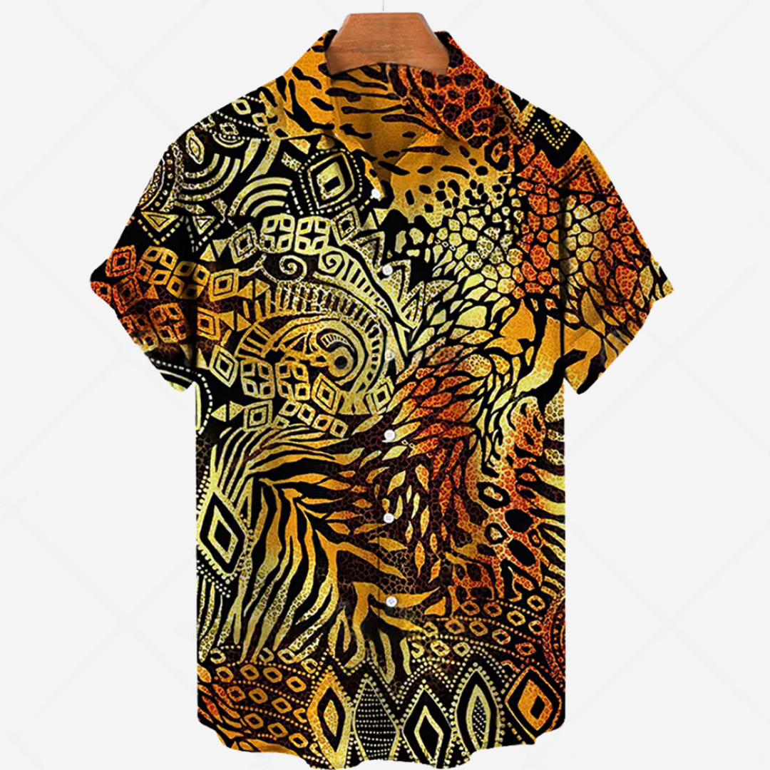Casual Short-Sleeve Shirt with Print Effortless Style for Every Occasion